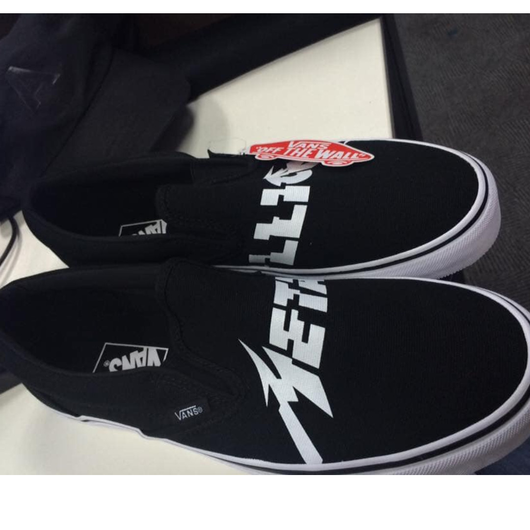 vans metallica slip on