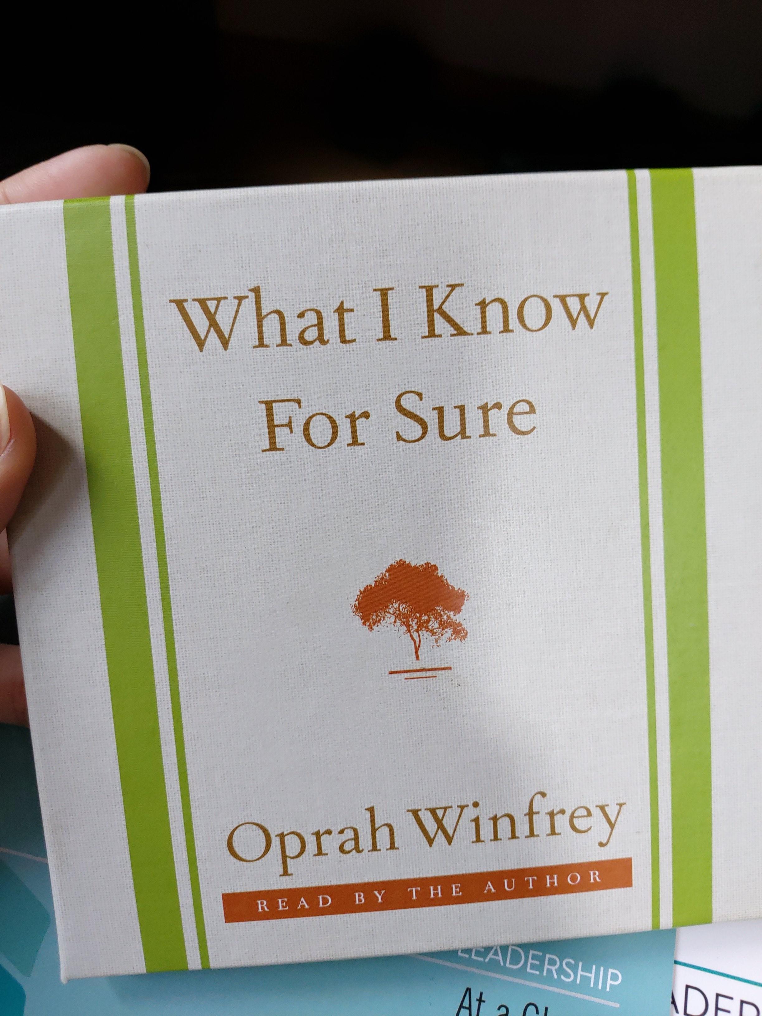 What I Know For Sure Oprah Winfrey Audio Book Books