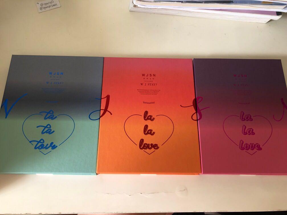 Wjsn Wj Stay La La Love Unsealed Album Entertainment K Wave On Carousell