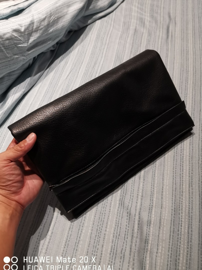 zara men clutch