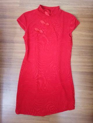 Red cheongsam