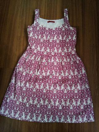 Red flowery dress