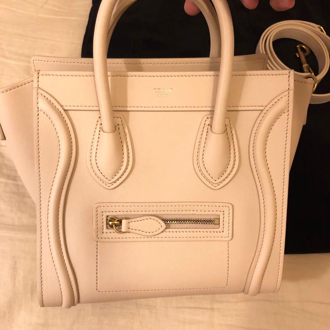 Celine nano top luggage powder