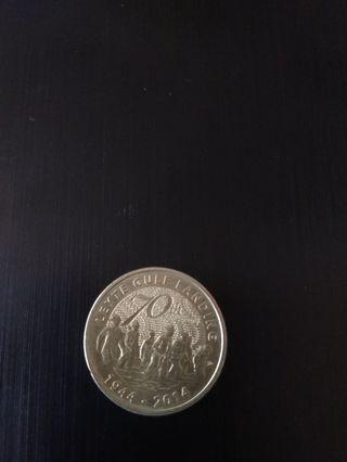 Leyte gulf landing,commemorative coin, 5 peso