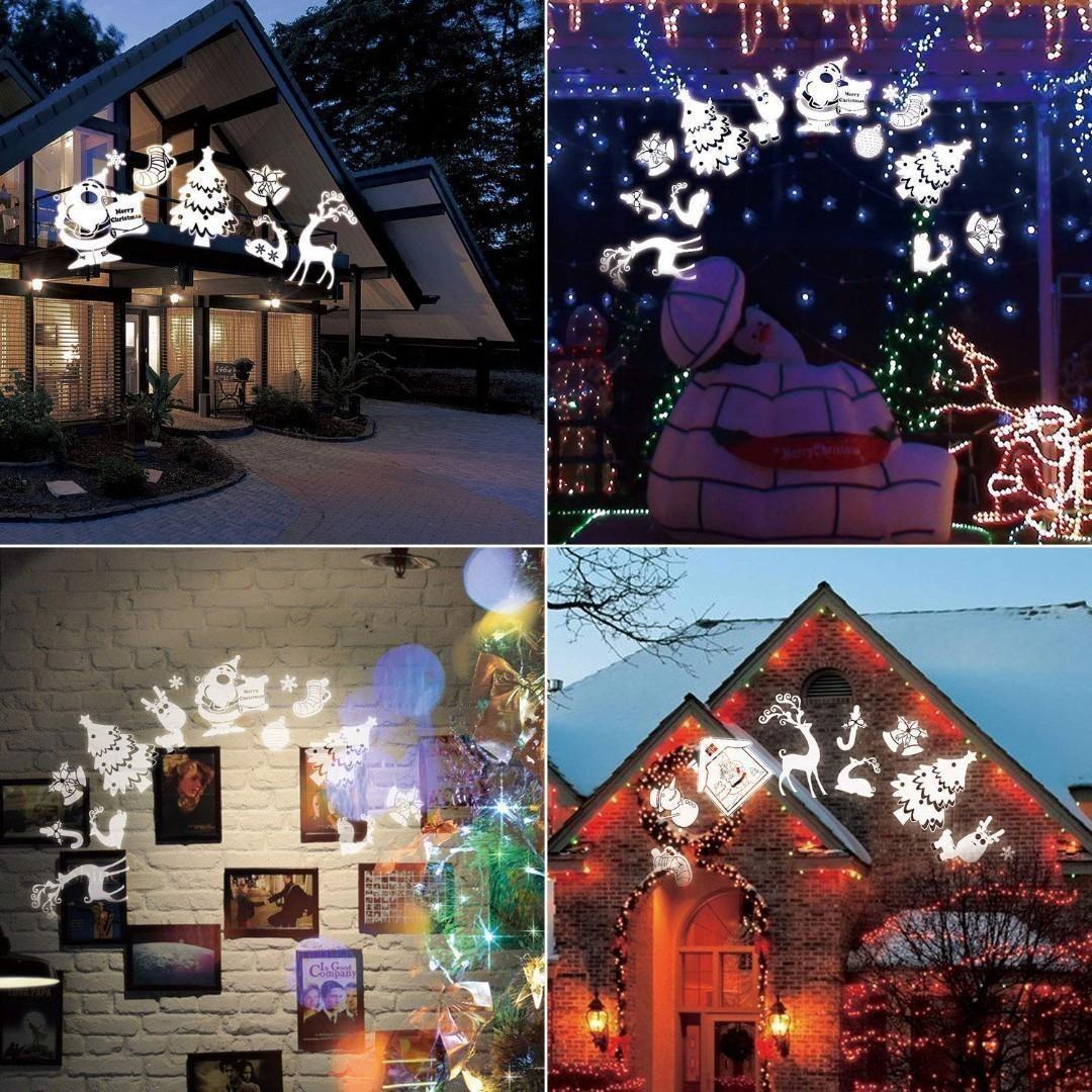 1244a 3d Rotating Christmas Projector Lights With Christmas Trees