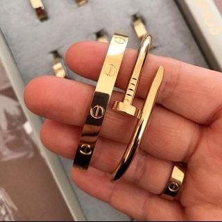 Cartier Bangle Juste UN Clou 18k Solid Gold (NOT INSPIRED or Hallow)