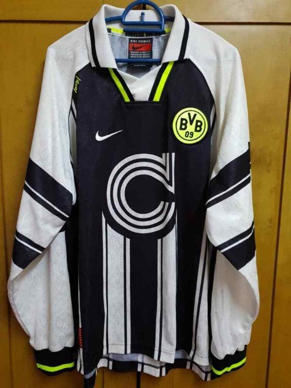 1996 97 Borussia Dortmund Germany CL Away Jersey Trikot Shirt XL