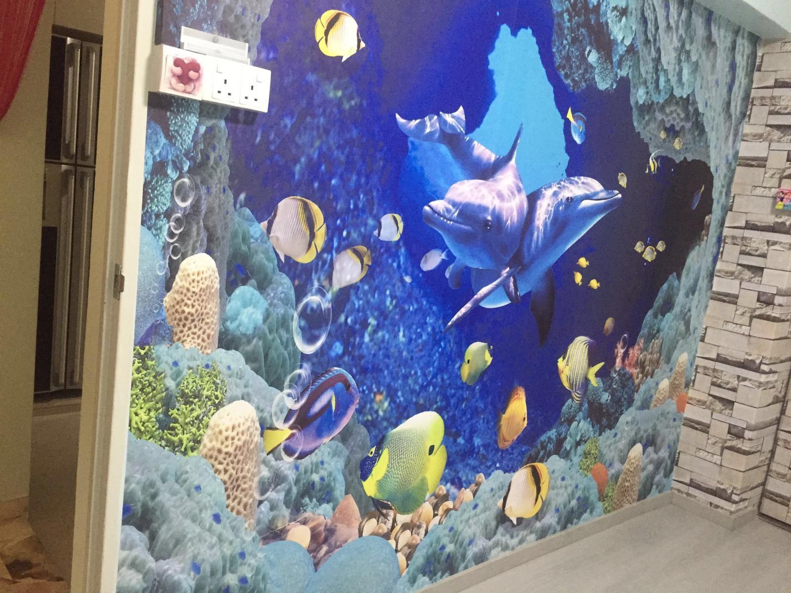 3d Wallpaper Install Wallpaper Sticker Install Service Home