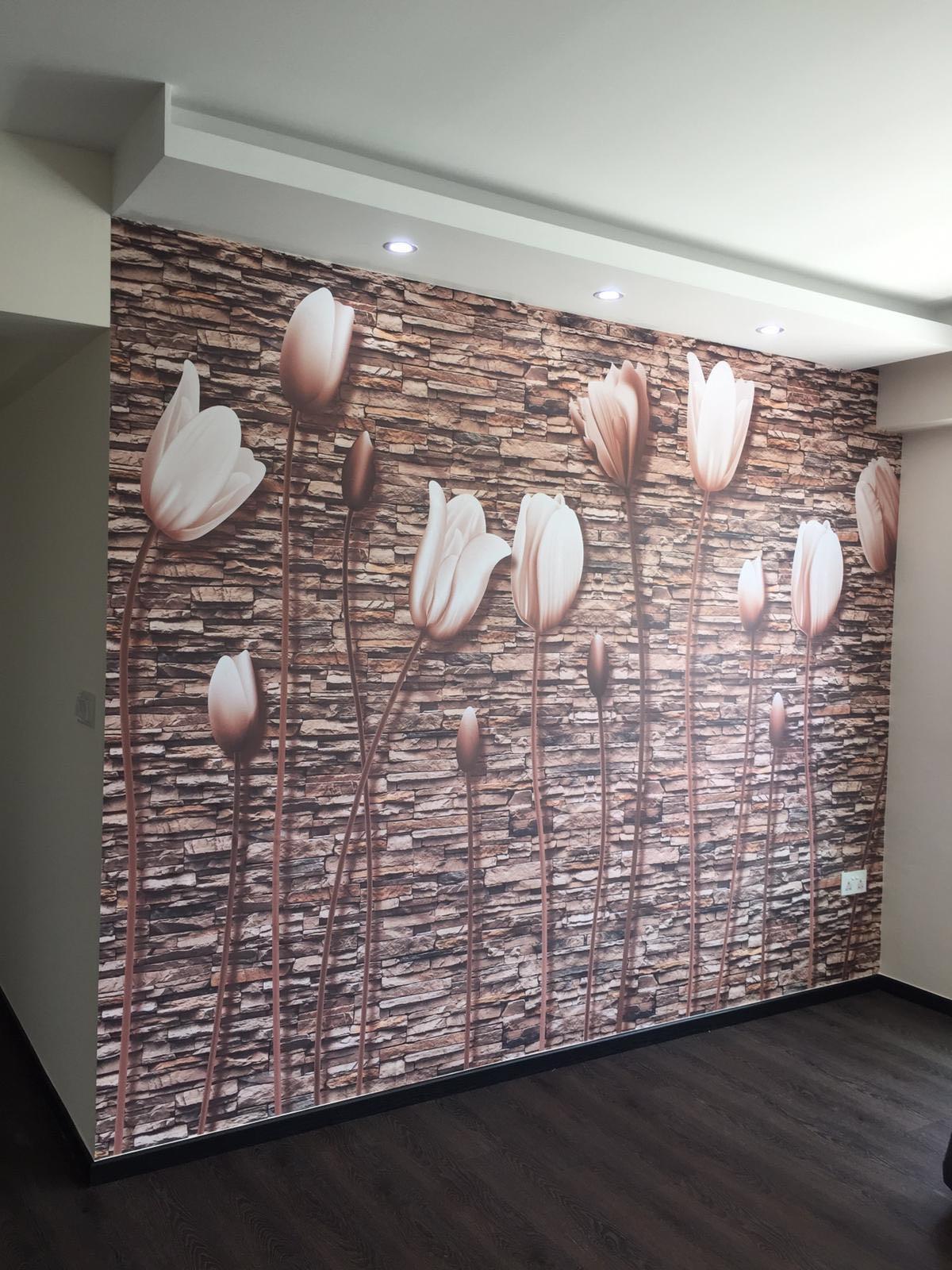 3d Wallpaper Install Wallpaper Sticker Install Service Home
