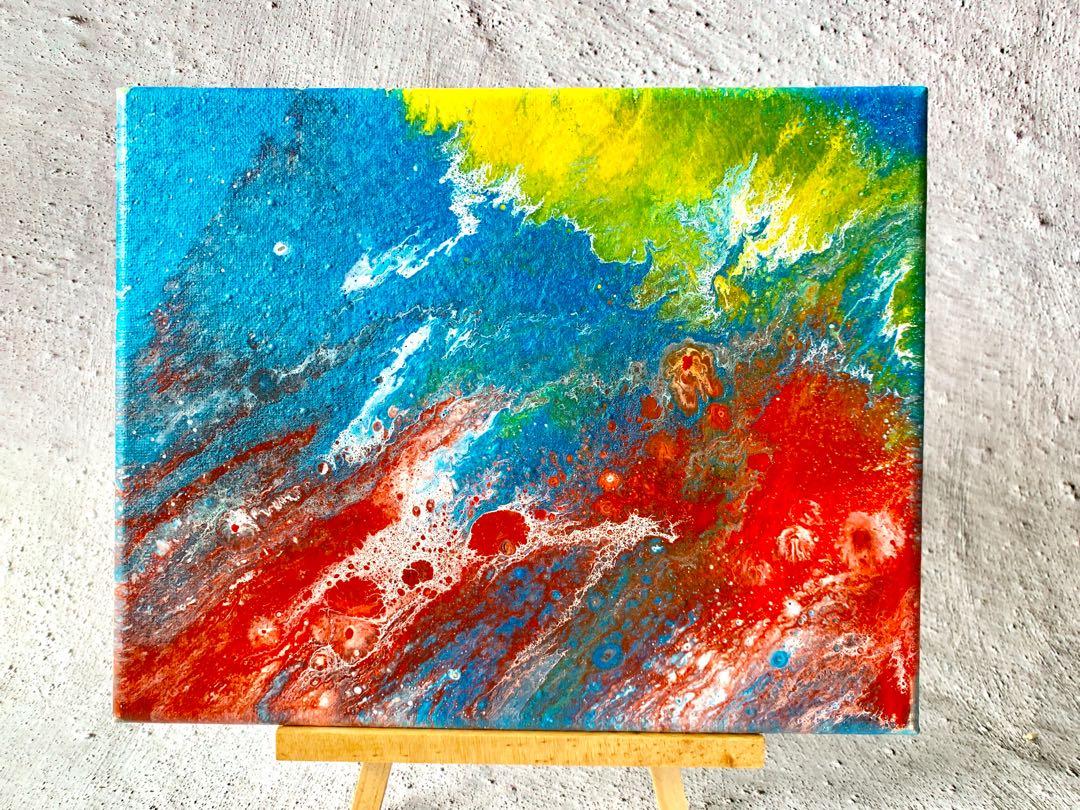 20x25cm Abstract Art Acrylic Painting Wall Decoration Design