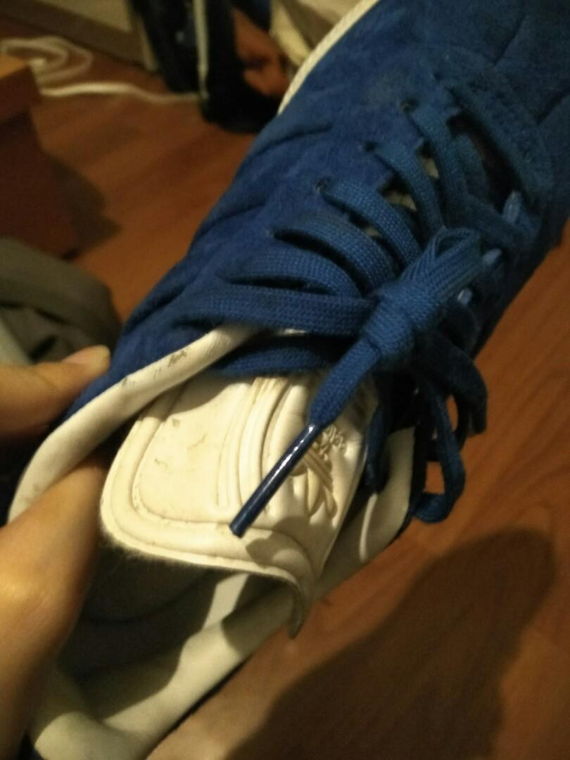 Adidas Gazelle stitch and turn, Women's Fashion, Women's Womens Adidas Training Shoe Gazelle Stitch and Turn Blue