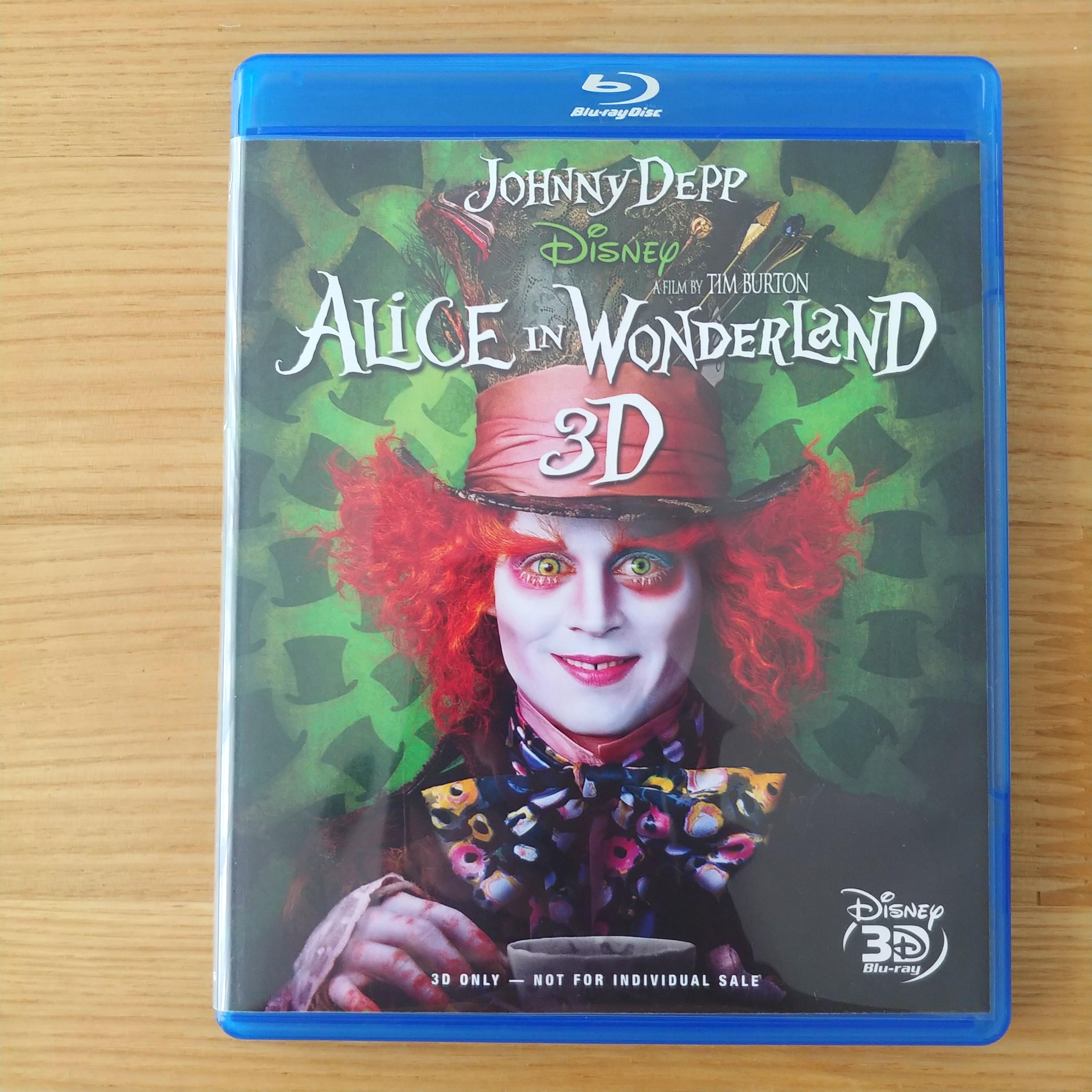 Alice In Wonderland 3d Blu Ray Movie Music Media Cds Dvds
