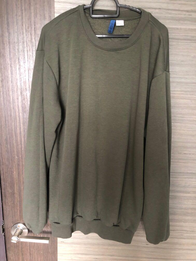 Mens army cheap green sweater