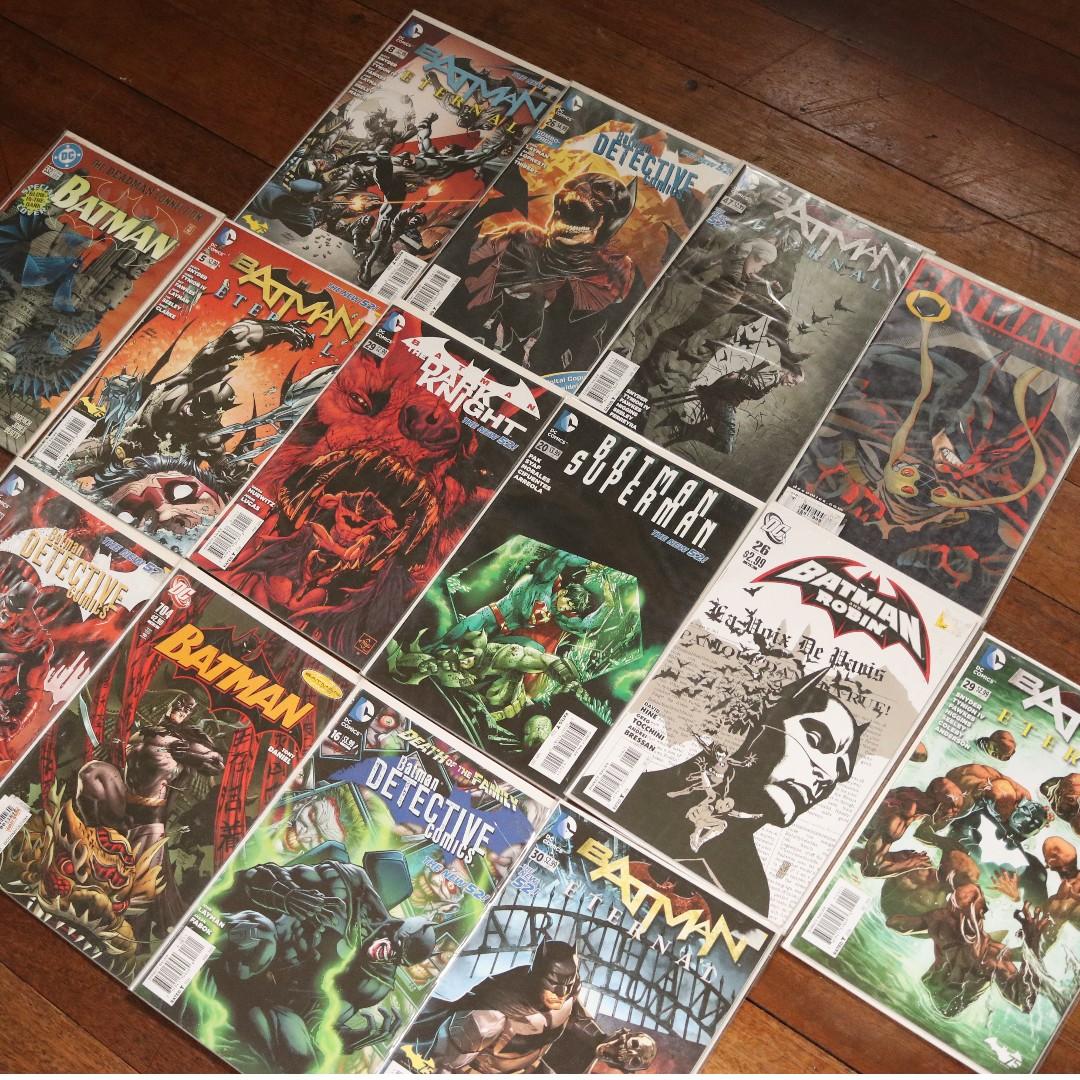 Assorted Batman comics (Category: Comics & Manga) located in Manila. Submitted by robtth (Listing ID 251489286, Image 1). Description: PM for more pics 60 per comic, nego if bought as pack Meetups Robinsons Magnolia on weekdays, SM Sta. Mesa on weekends, LRT2 Vito Cruz by schedule Shipping Grab/JRS Payment BDO.