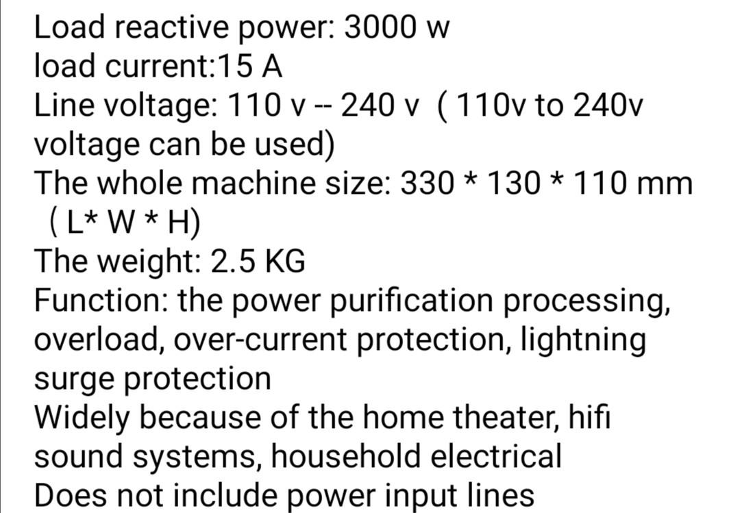 Audio equipment professional universal filter power supply socket