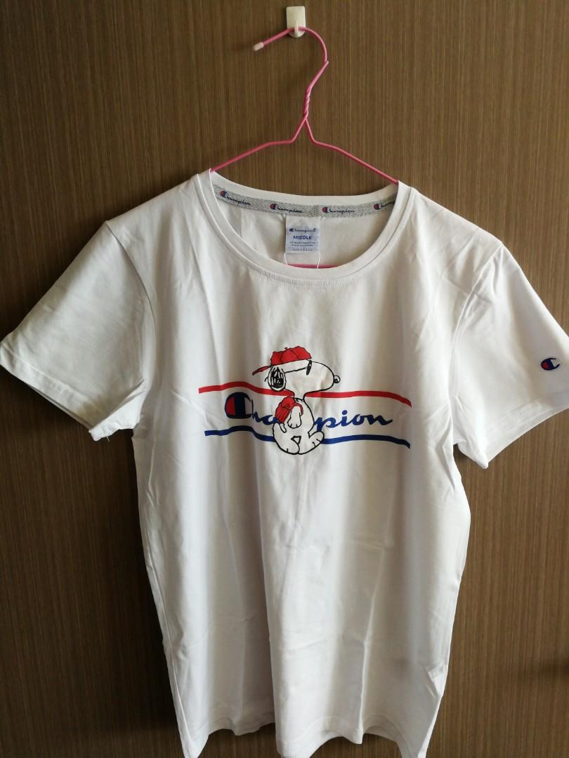 champion snoopy t shirt