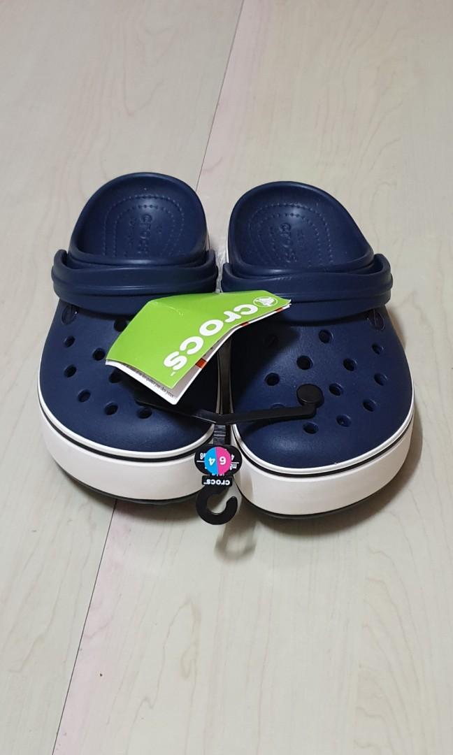 crocs grey and blue
