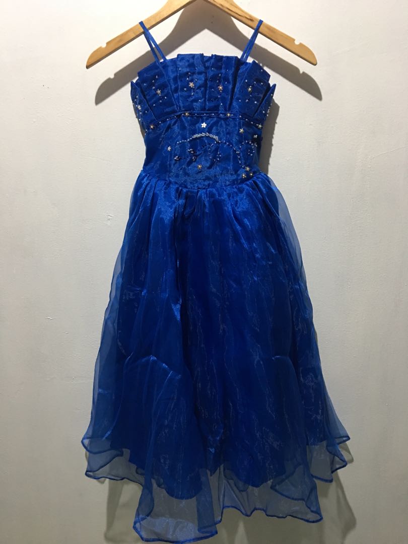 girls blue gown