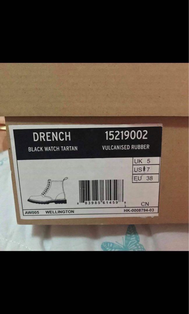 BRAND NEW AUTHENTIC Dr. Martens AirWair Drench Black Watch Tartan Women s Fashion Footwear Boots on Carousell