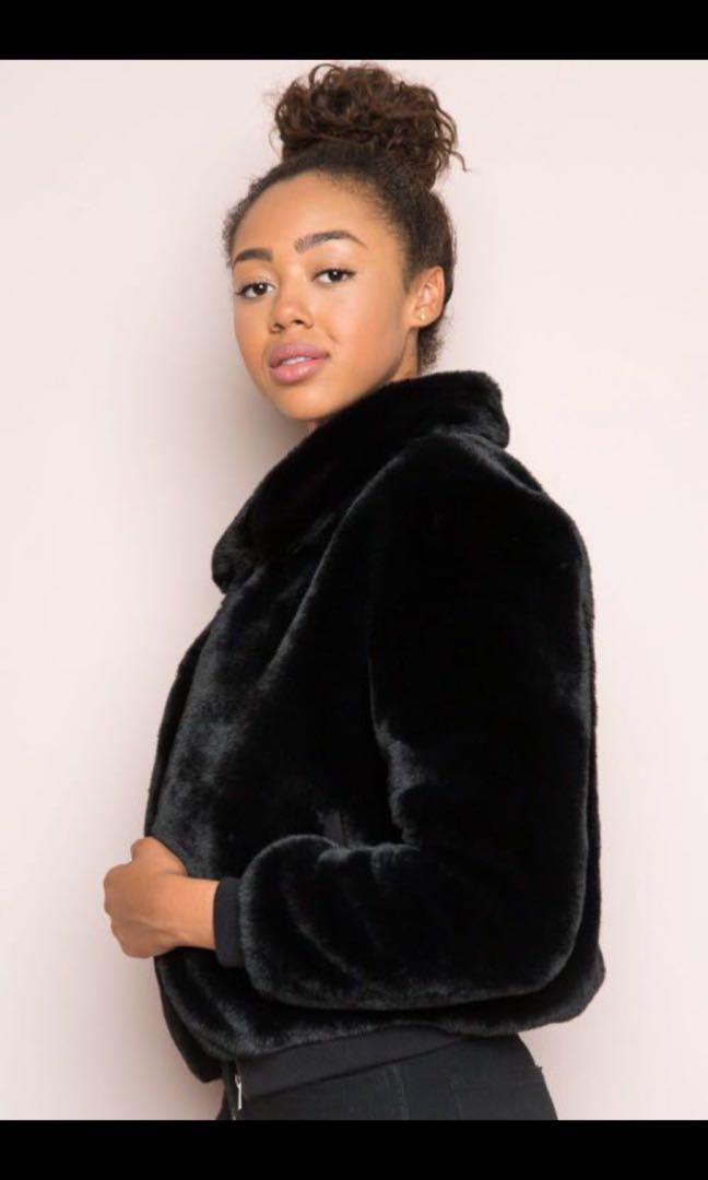 Georgina fur on sale bomber jacket