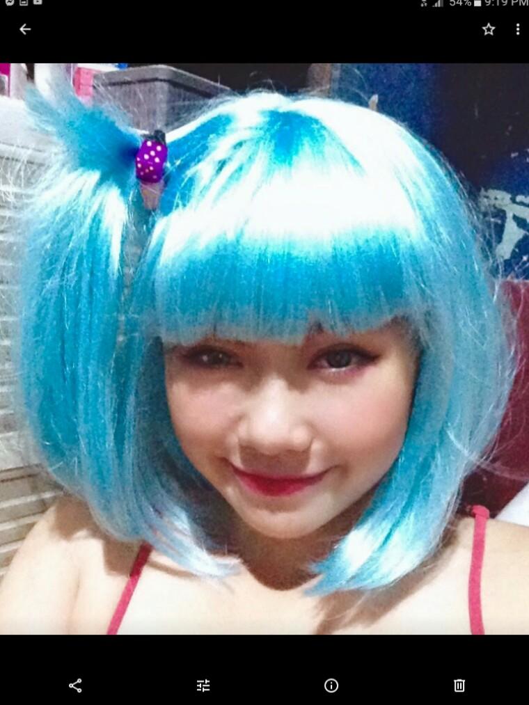 Bulma Short Blue Wig On Carousell
