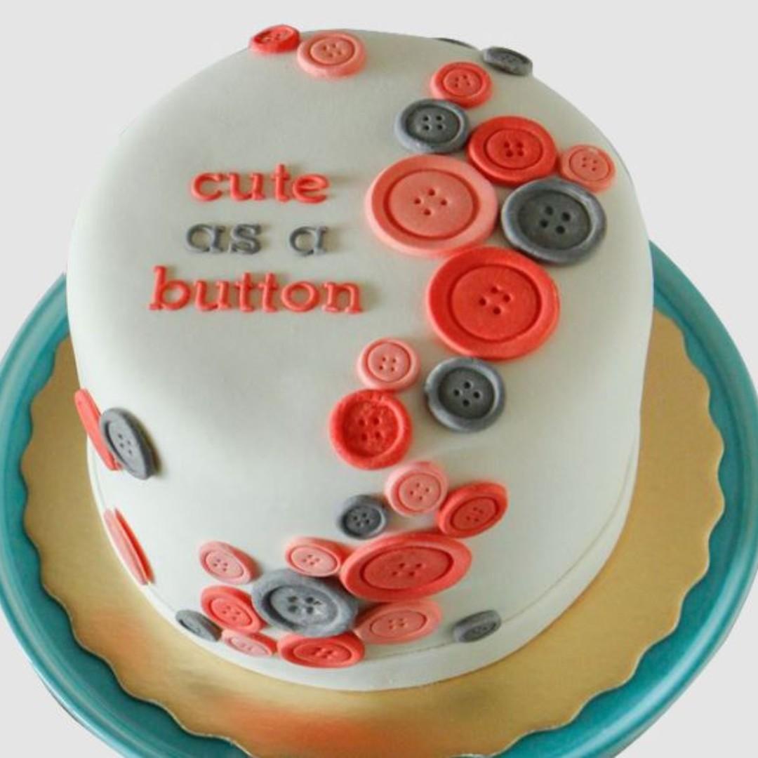 Button Silicone Mould For Cake Decorating Or Buttons Studs