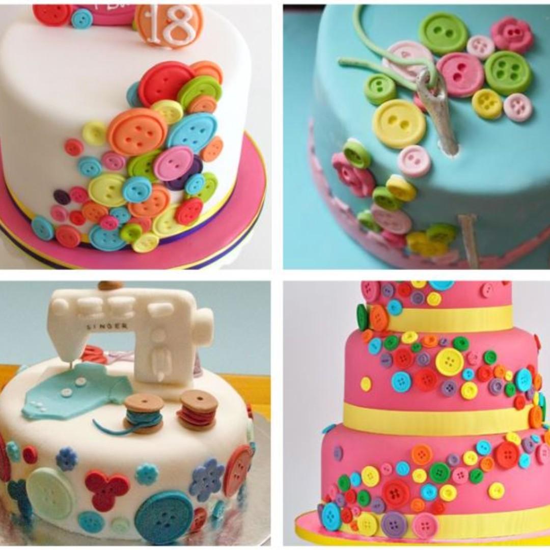 Button Fondant Silicone Mould For Cake Decorating Or Buttons Studs