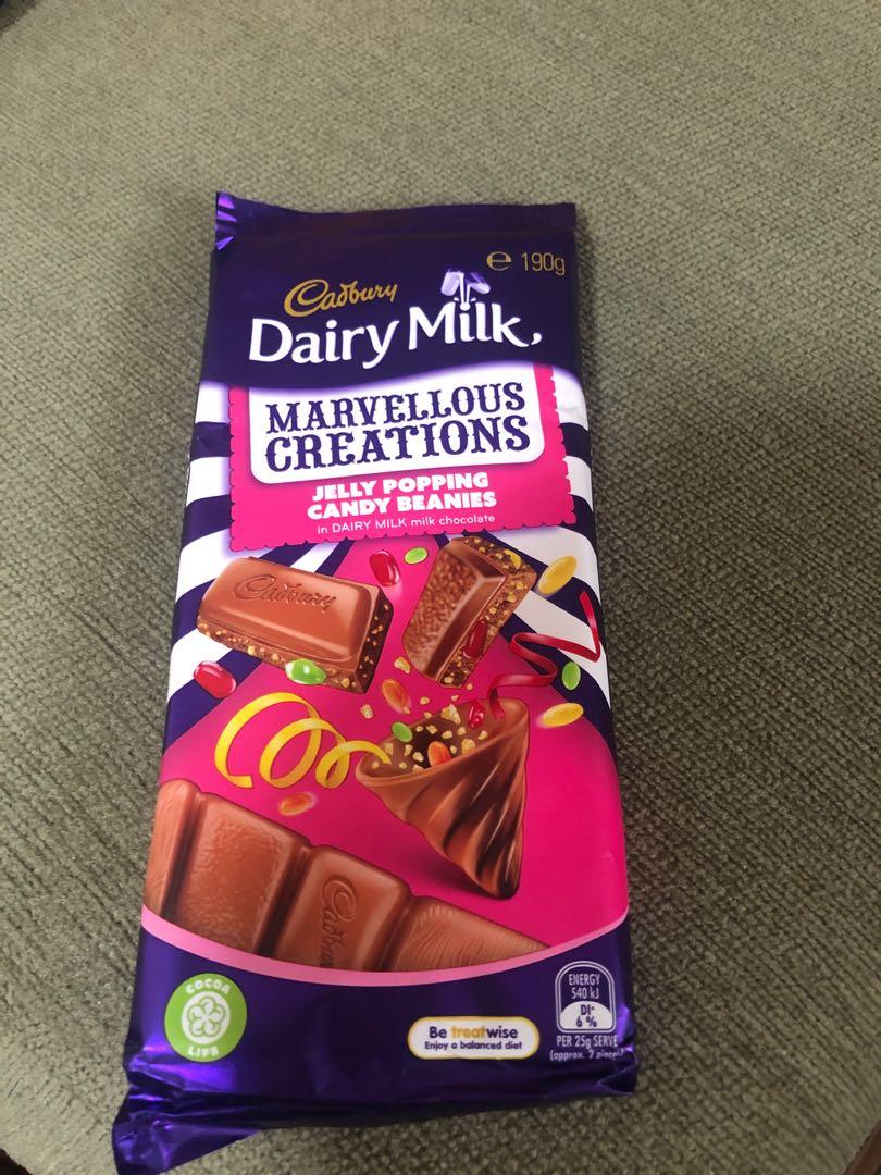 Cadbury Dairy Milk Marvelous Creation Jelly Popping Candy Food
