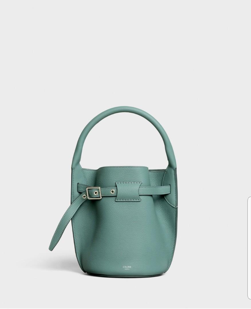 Big bag bucket deals in supple grained calfskin