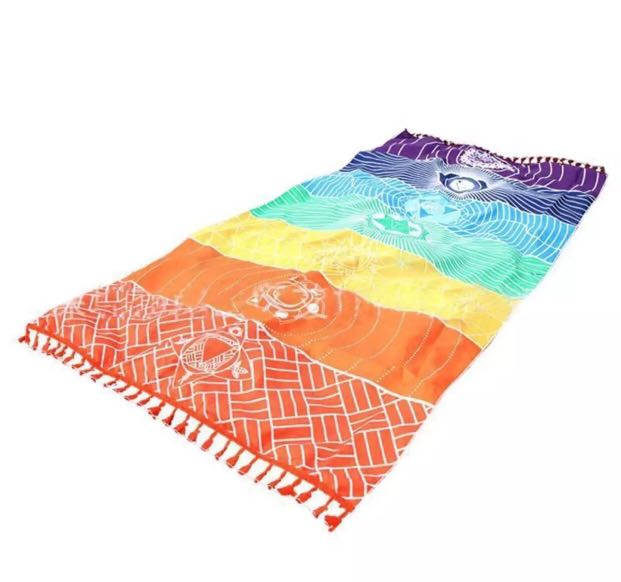rainbow yoga mat