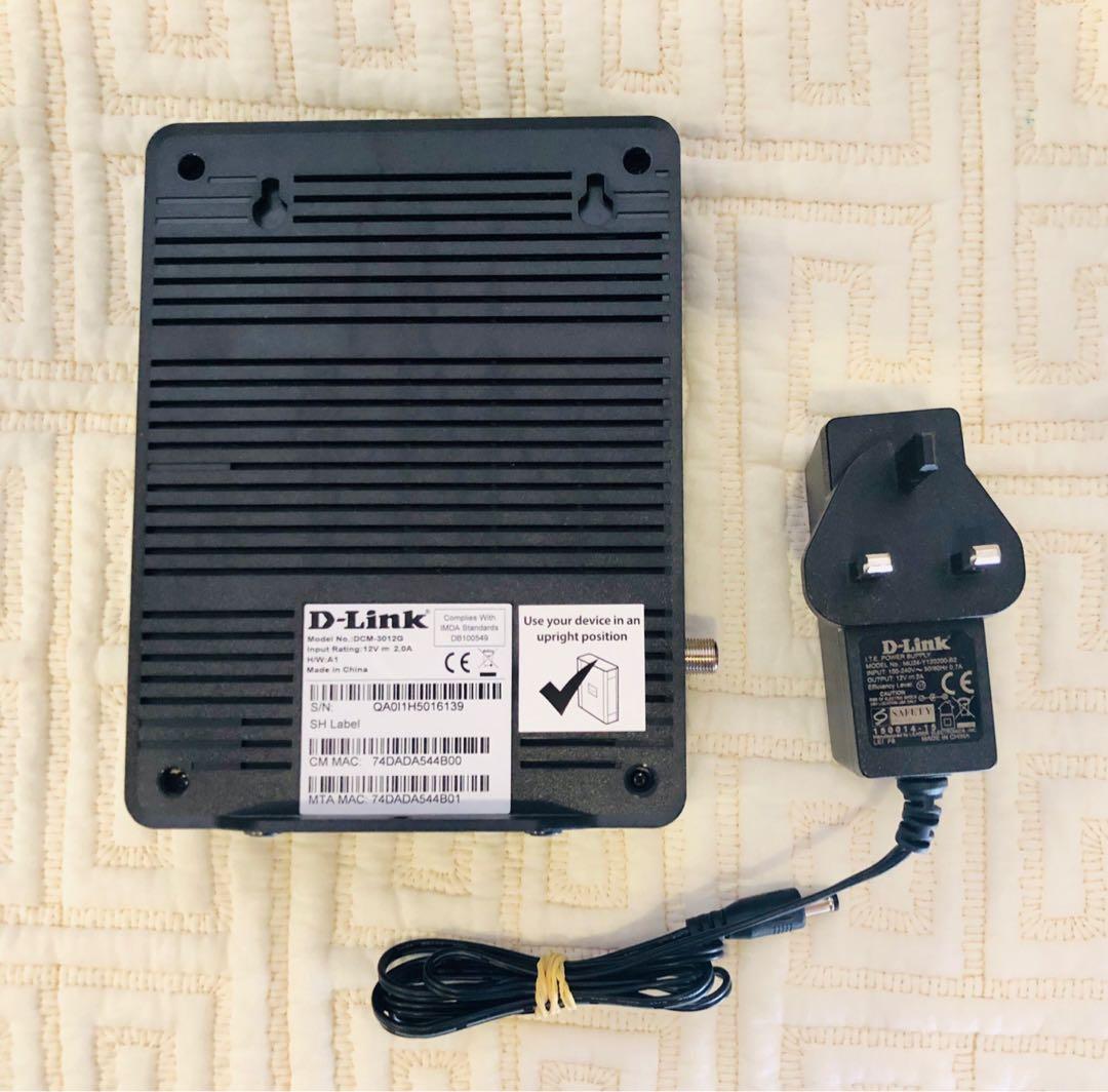 DLink DCM3012G VoIP Cable Modem, Computers & Tech, Parts