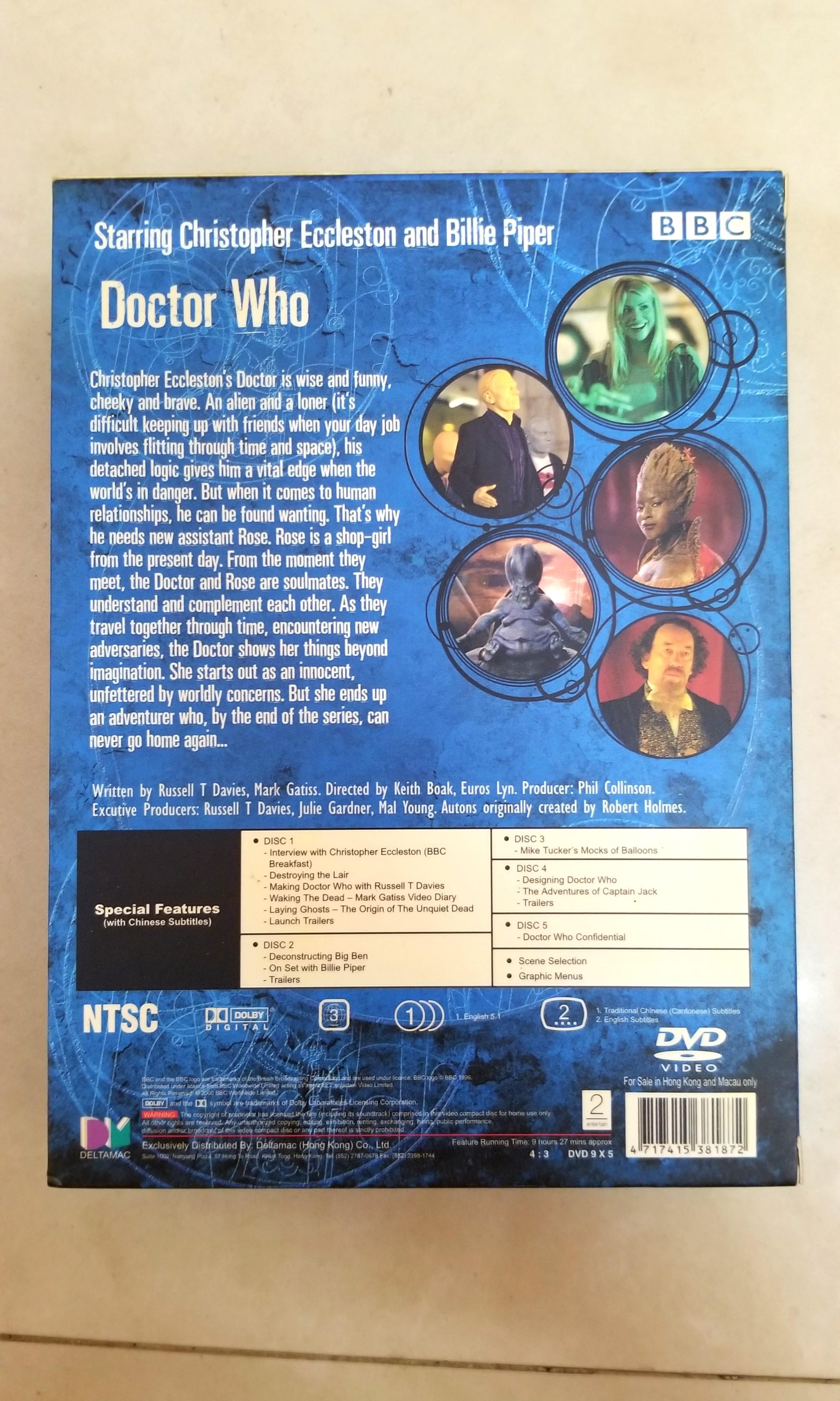 Doctor Who Season One DVD 異世奇人, 興趣及遊戲, 收藏品及紀念品