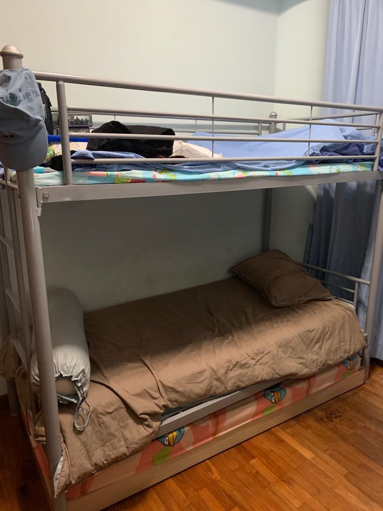 Double Deck Beds, Furniture, Beds & Mattresses on Carousell