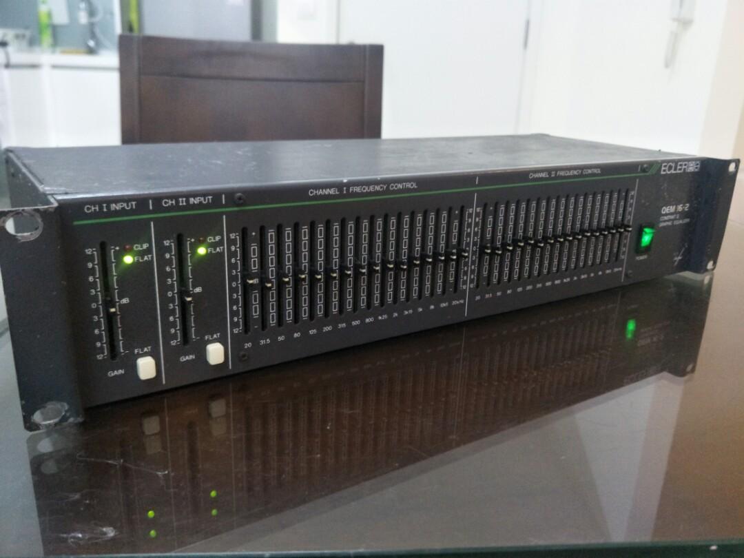 Ecler QEM 162 Constant Q Graphic Equalizer, Audio, Portable Audio