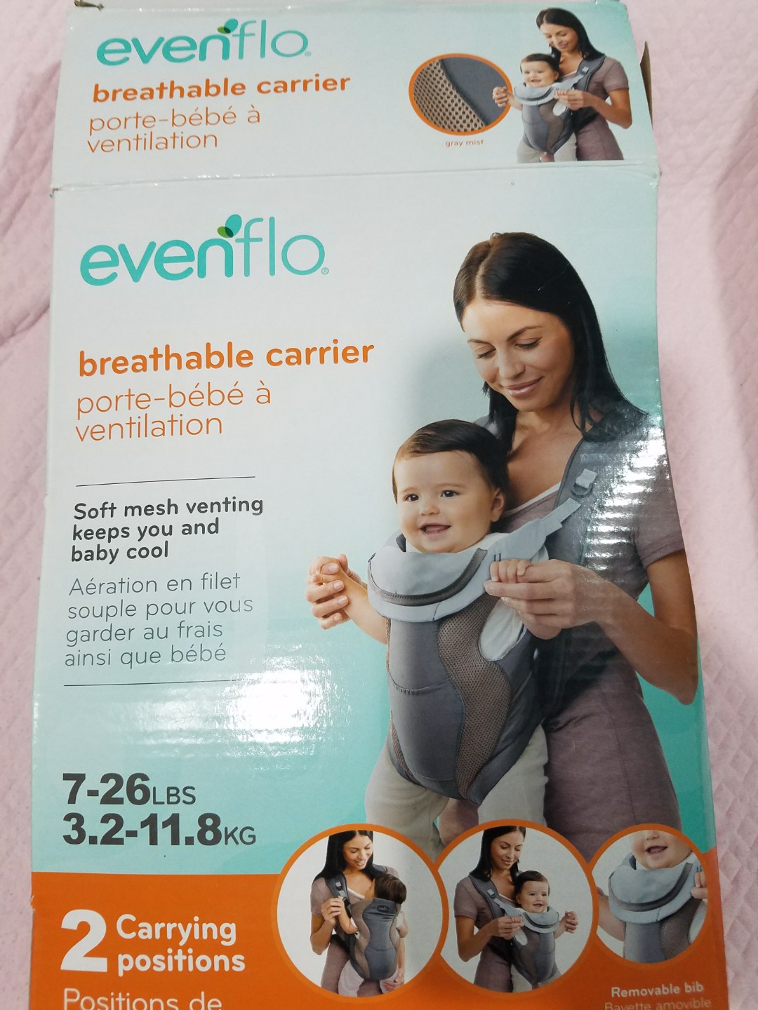 Evenflo carrier, Babies & Kids, Going Out, Carriers & Slings on Carousell