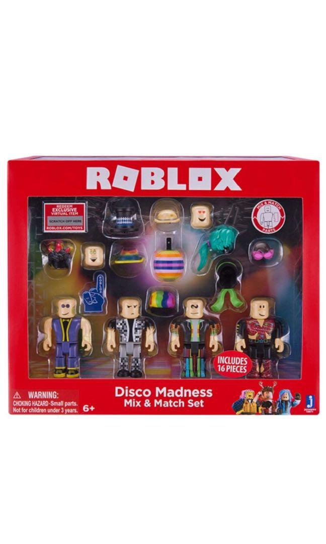 Free Delivery Roblox Mix Match 4 Figure Pack Action Disco - music set update disco roblox