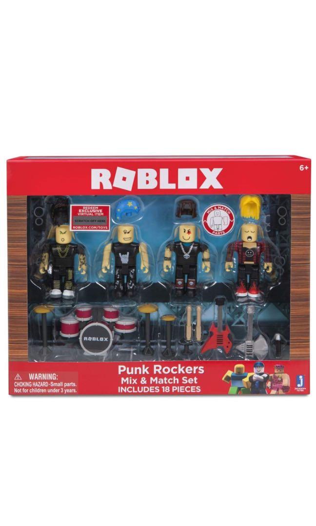 Spielzeug New Roblox Kids Punk Rockers Mix Match Playset Triadecont Com Br - roblox punk kid hat