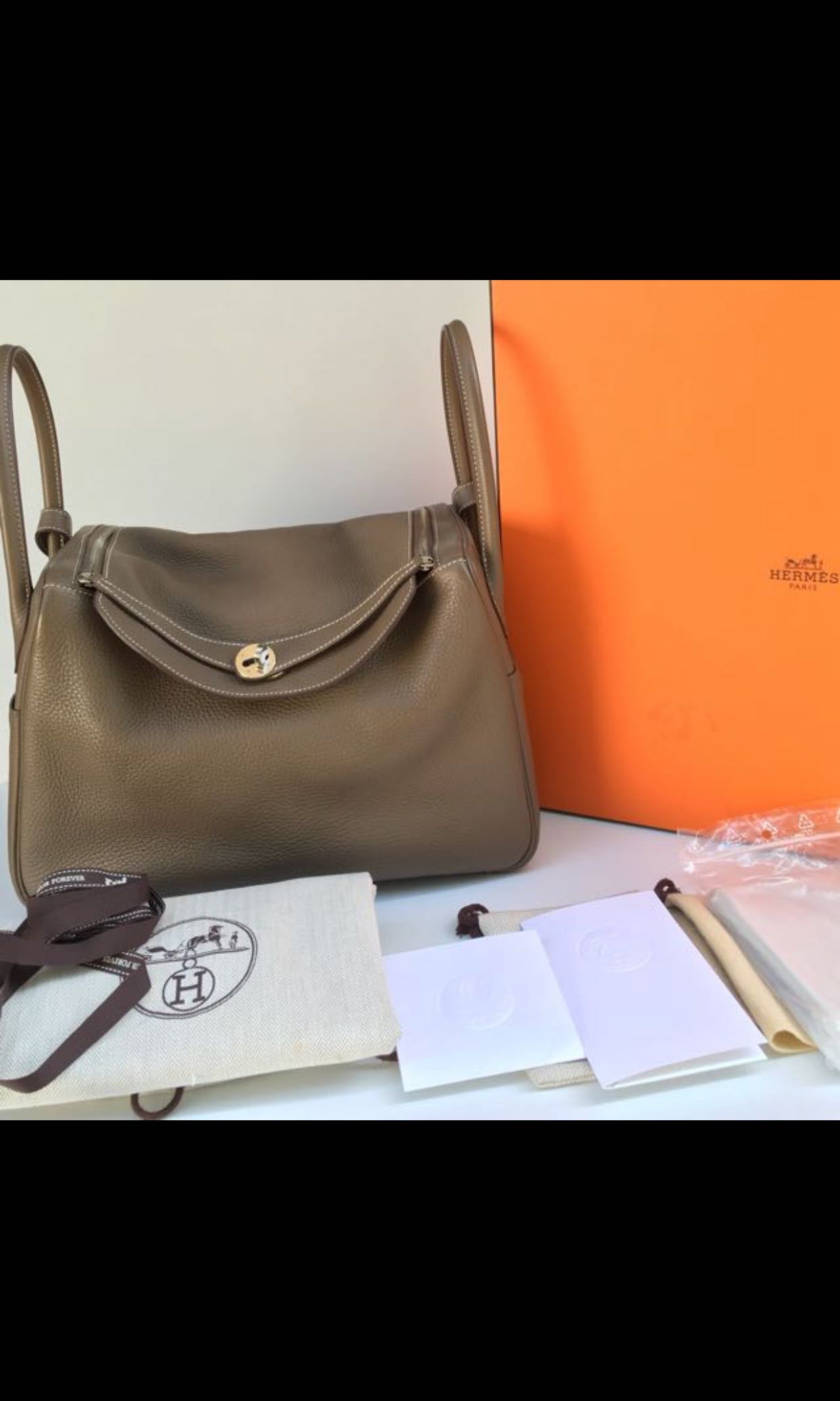 HERMES LINDY 34 ETOUPE CLEMENCE