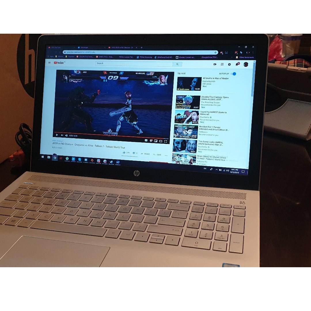 Hp Pavilion 8gb Ram 1tb Hdd 256 Ssd 15 Cc737tx Gold Computers Tech Laptops Notebooks On Carousell