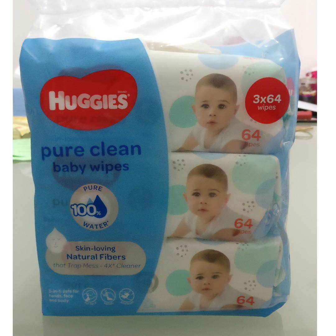 Huggies Pure Baby Wipes 64 Wipes 