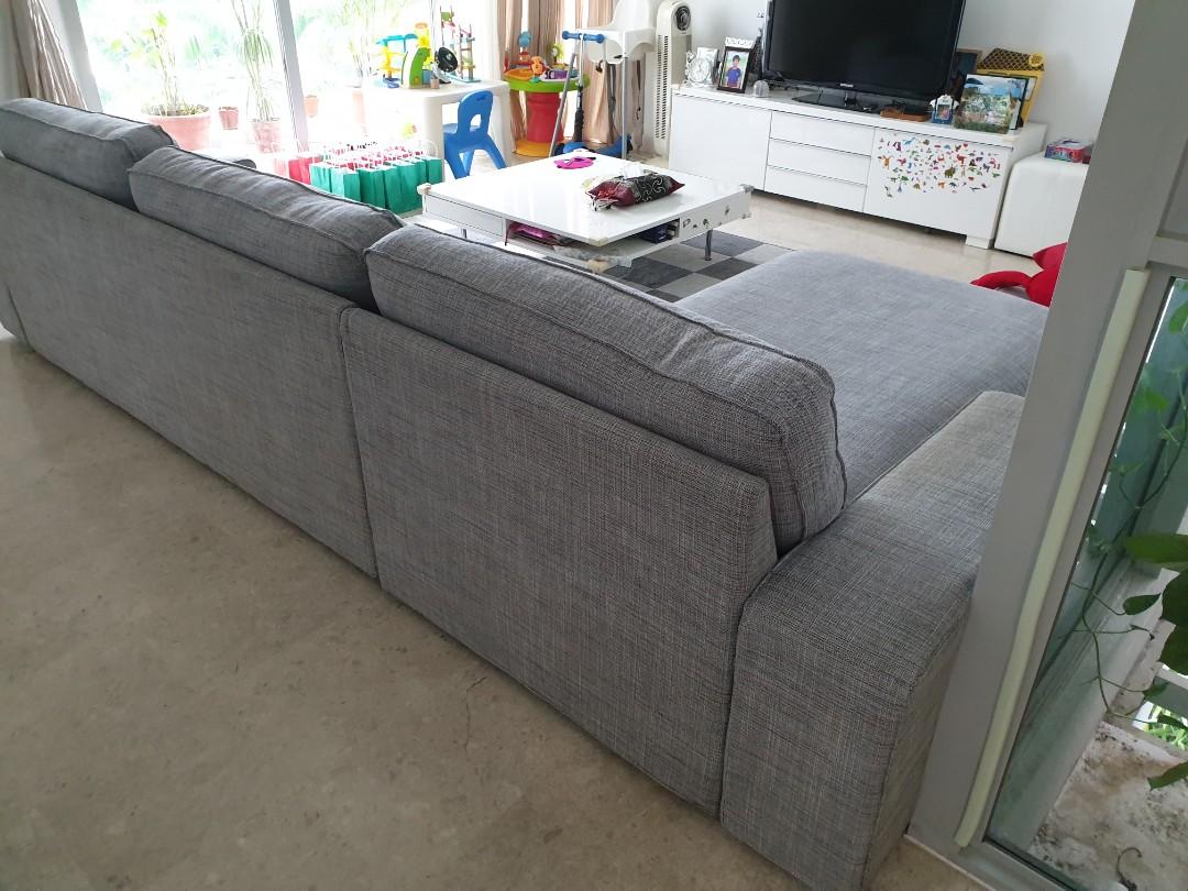 IKEA 4person sofa grey, Furniture & Home Living, Furniture, Sofas on