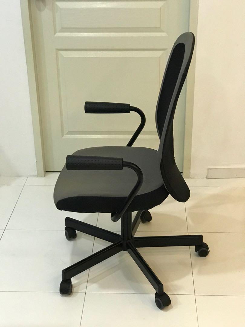 IKEA FLINTAN / NOMINELL Office Chair with Armrests, Furniture & Home