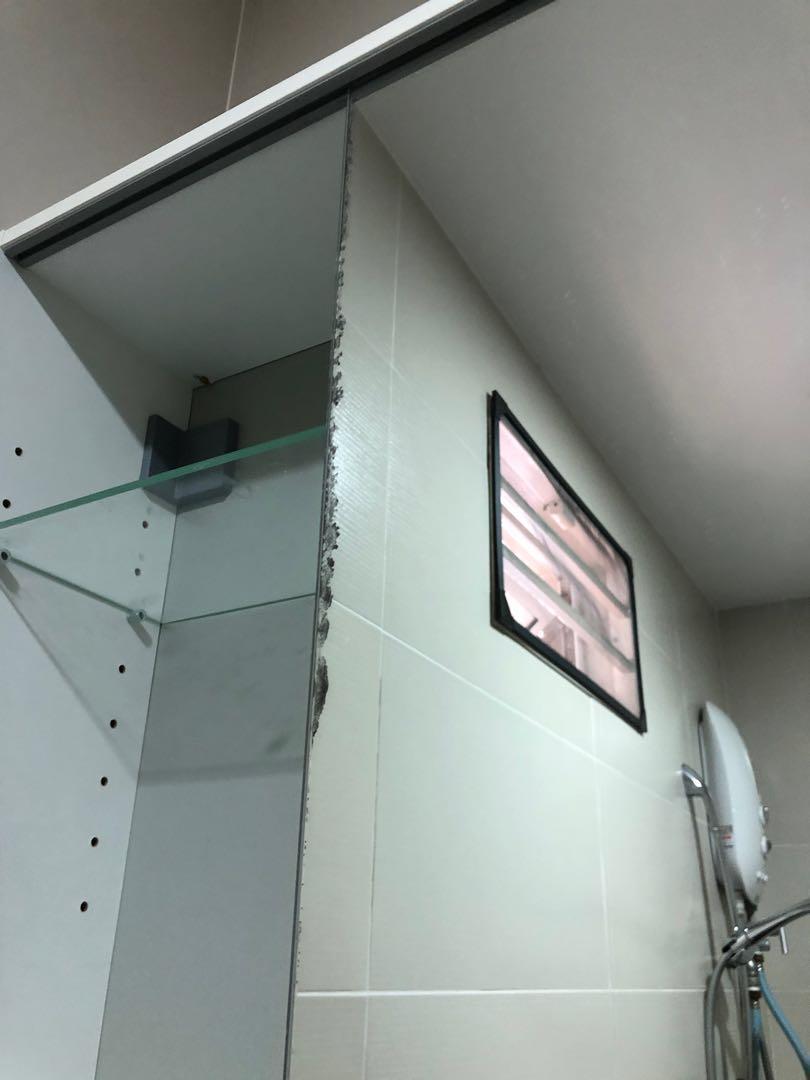 IKEA toilet mirror Furniture & Home Living, Furniture, Shelves