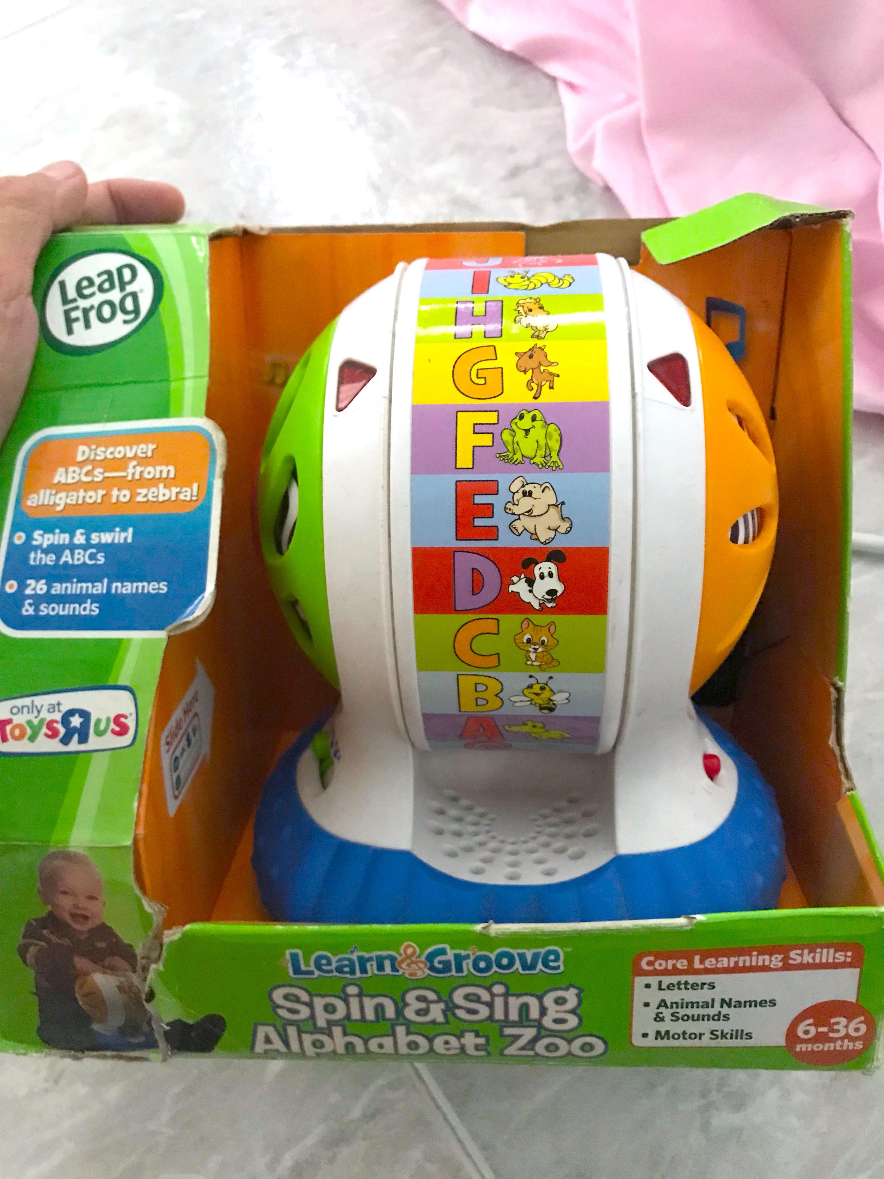 Leap Frog Spin & Sing Alphabet Zoo, Babies & Kids, Infant Playtime on