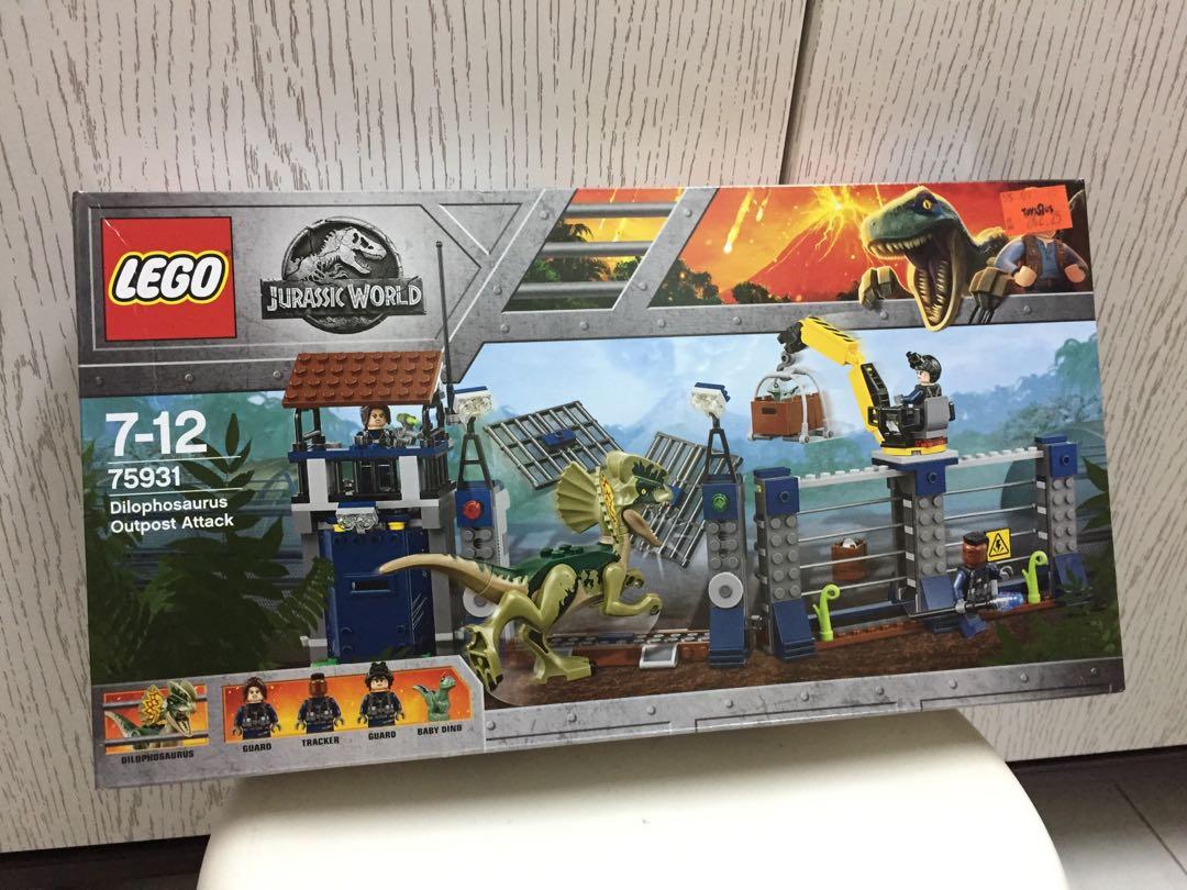 lego jurassic world dilophosaurus outpost attack