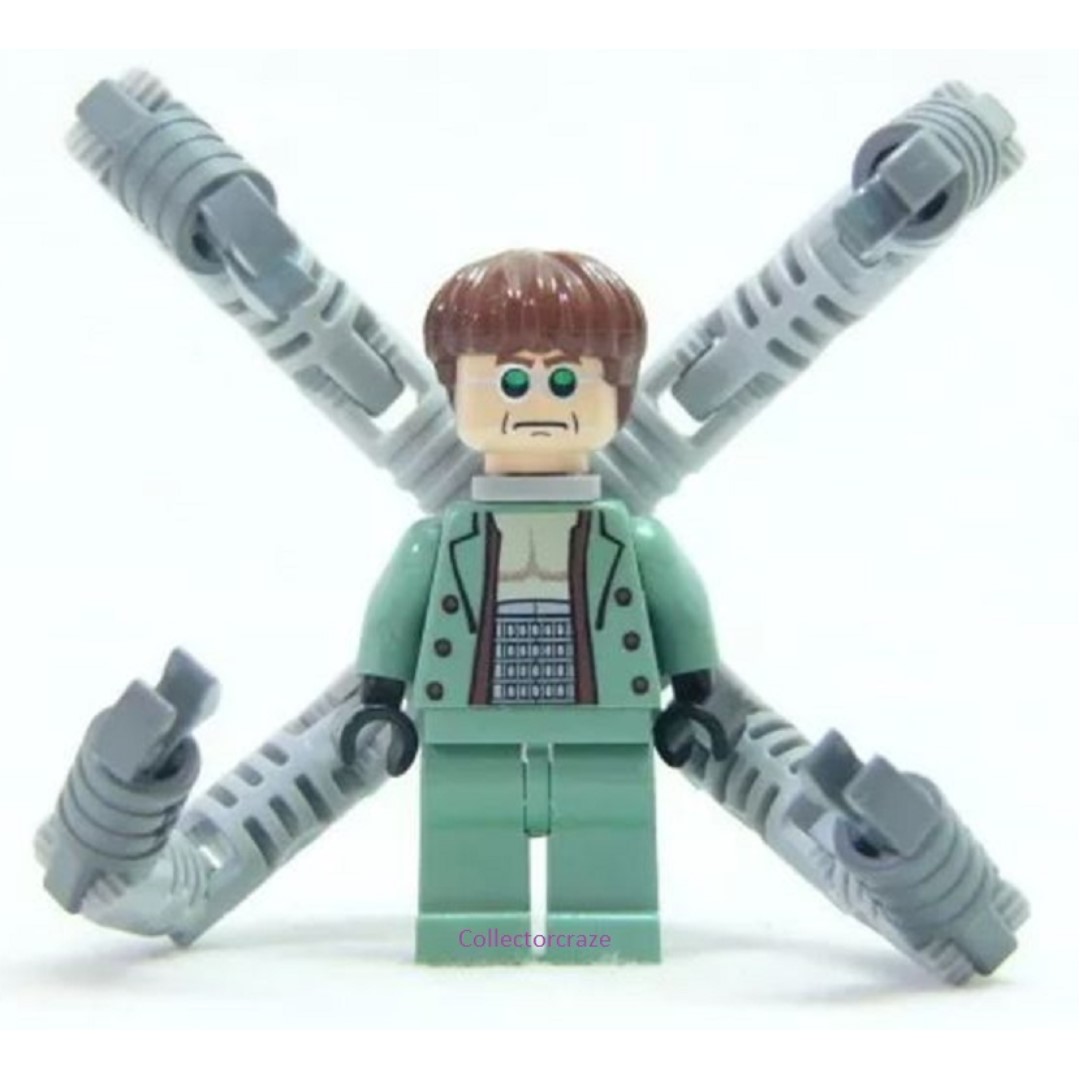 LEGO® SPIDER-MAN™ MINIFIG CLASSIC Dr Octopus/Doc Ock/Dr Octavious from Spiderman  Theme 4854 (RARE, YEAR 2003/2004, ORIGINAL), Hobbies & Toys, Toys & Games  on Carousell