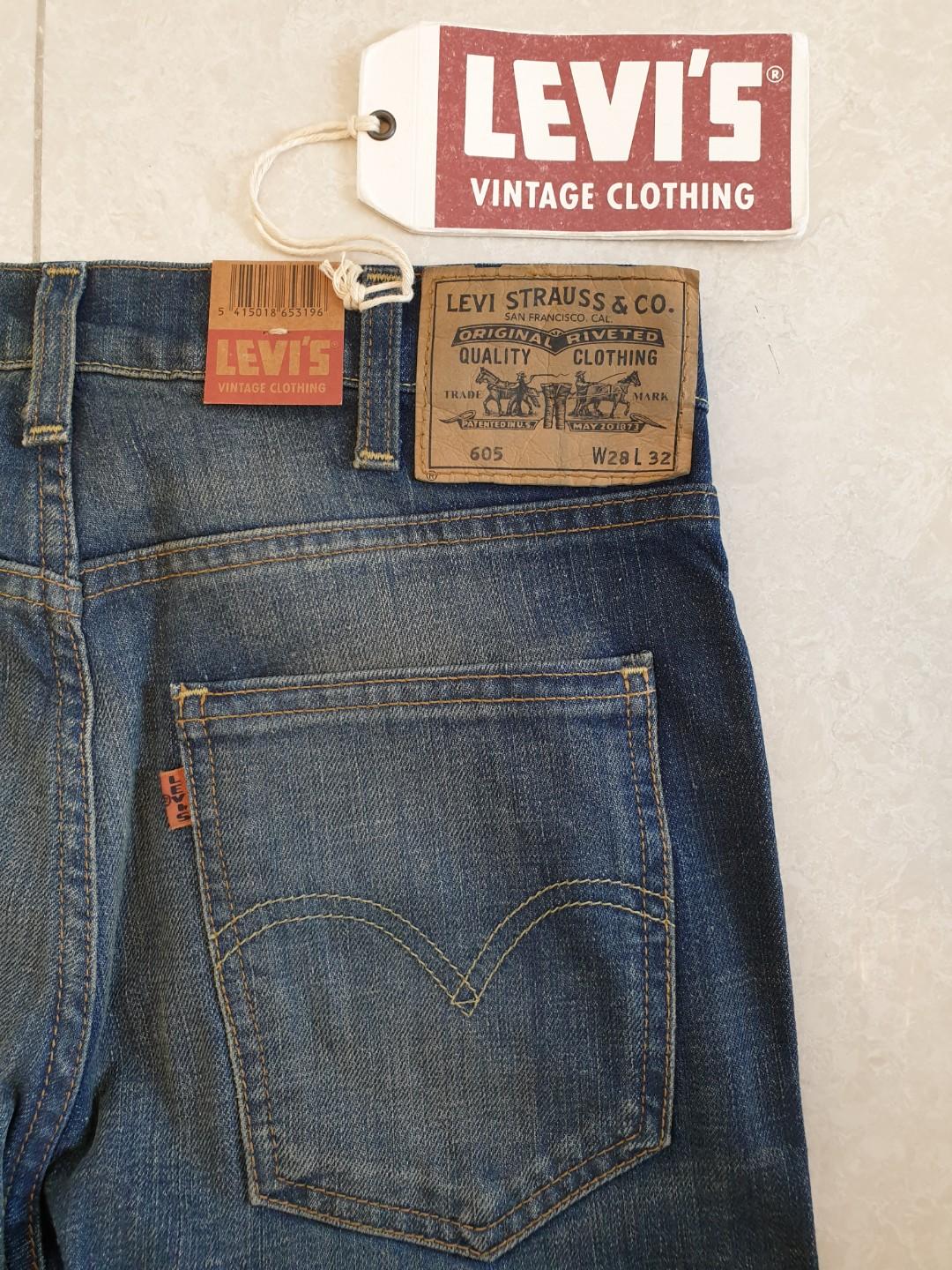 Levis Vintage 605 Jeans size 28, Men's 