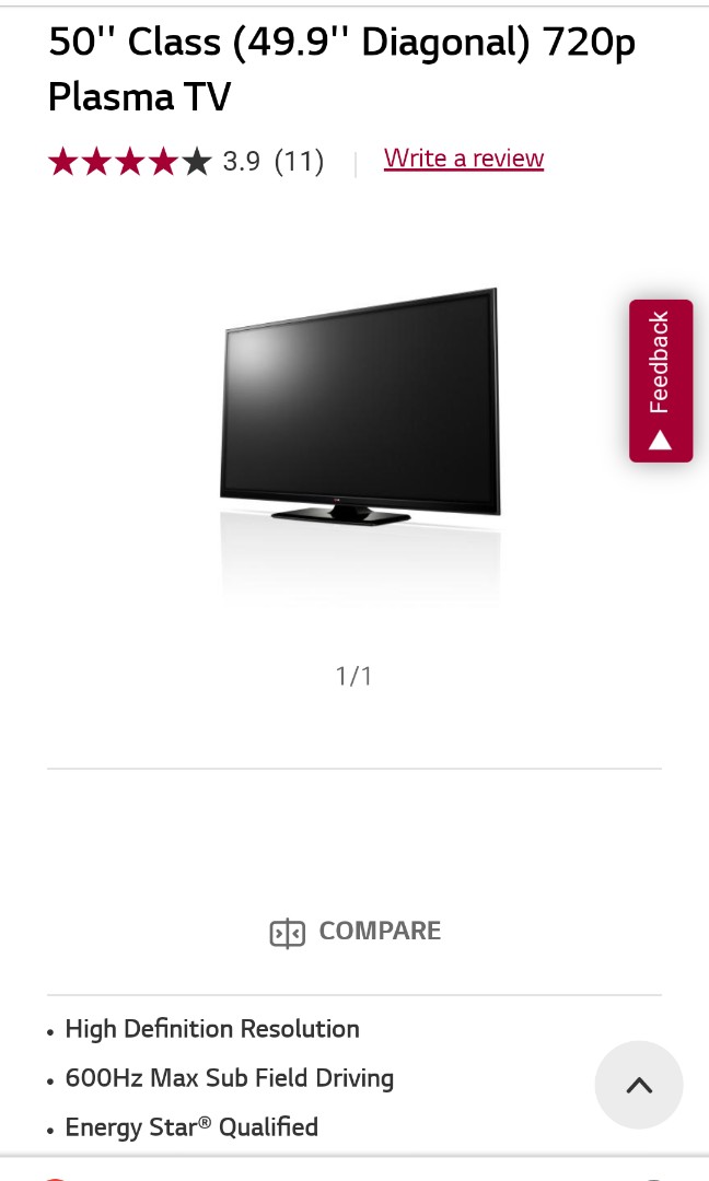 Lg 50inch, TV & Home Appliances, TV & Entertainment, TV on Carousell