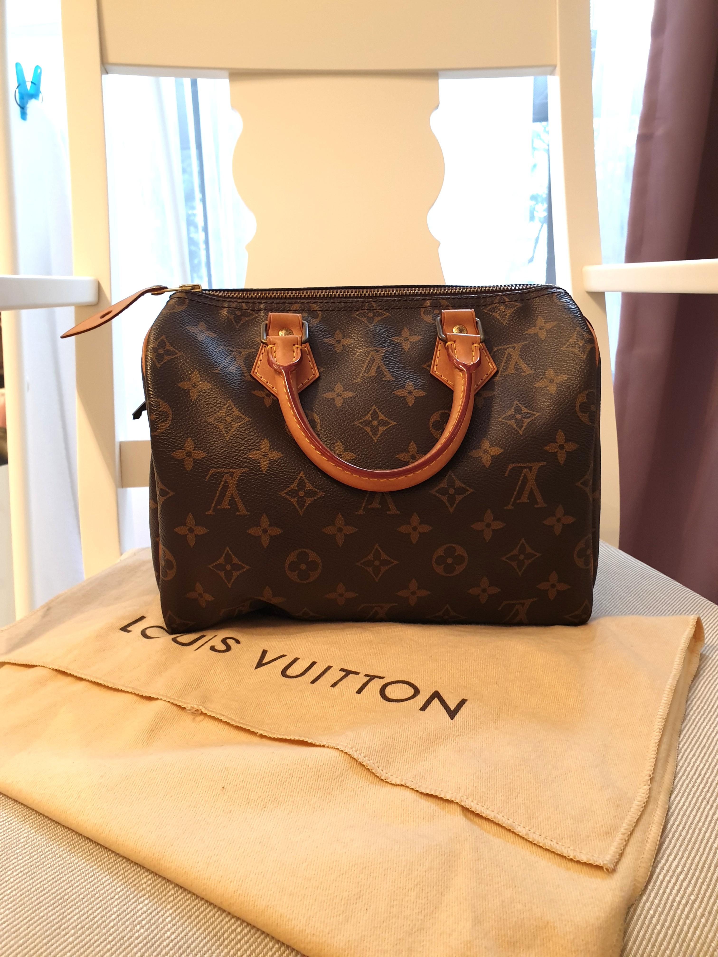 Toeval oppervlakte Dank u voor uw hulp Louis Vuitton Speedy 25, Luxury, Bags & Wallets, Handbags on Carousell