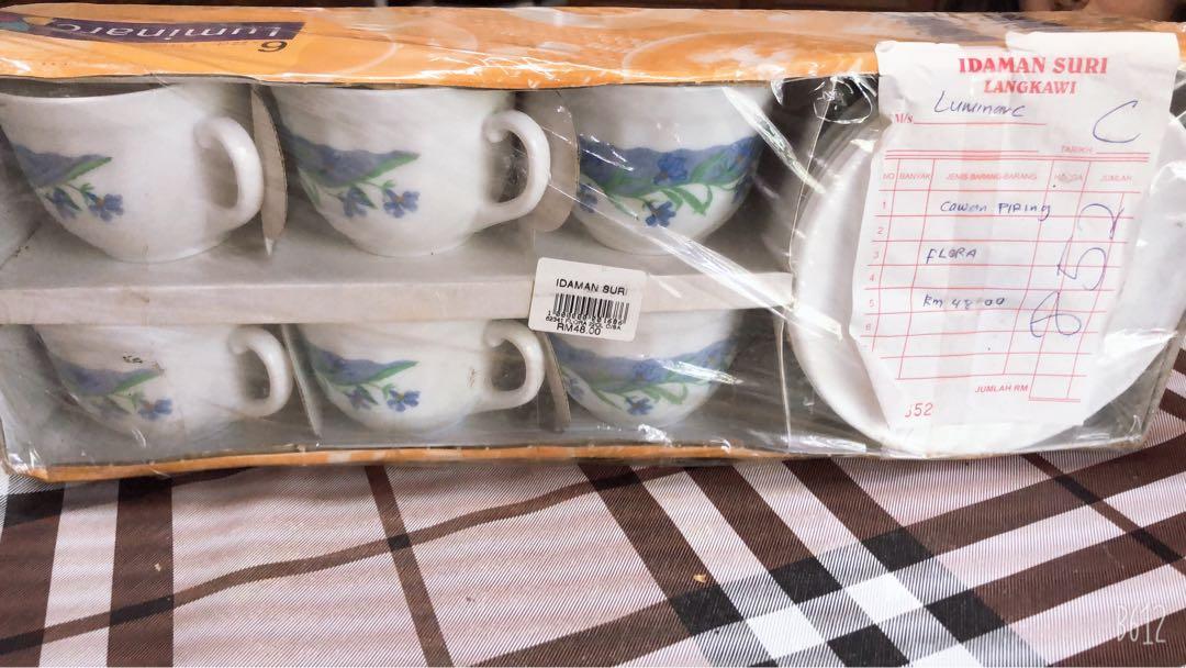 Luminarc cups (tea set), Furniture & Home Living, Kitchenware